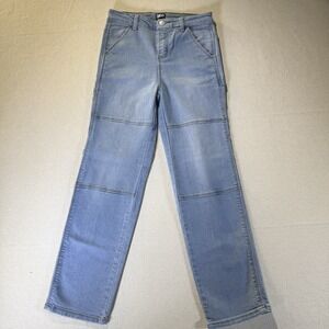 Girls Jeans DKNY Painter Carpenter Double Knee Look Size 10 Faded